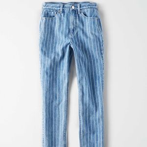 Striped Mom Jean